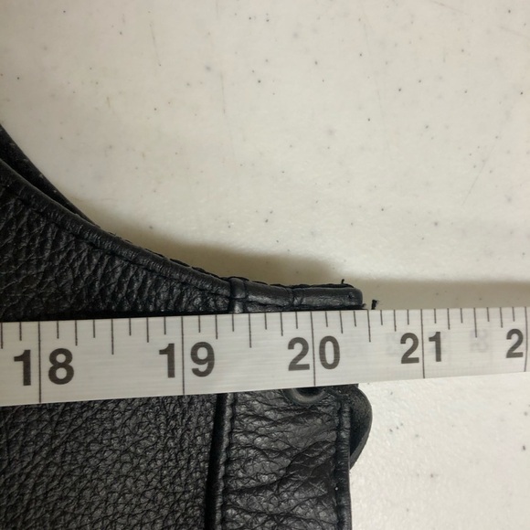 Leather Vest Western Style Biker Size 38 Patches - Picture 10 of 11